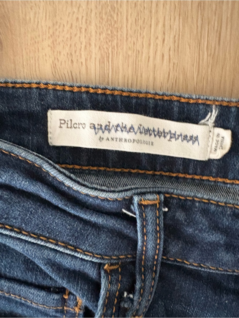 Pilcro and the Letterpress Anthropologie High Rise Bootcut Jeans Women’s 26 - Picture 2 of 9